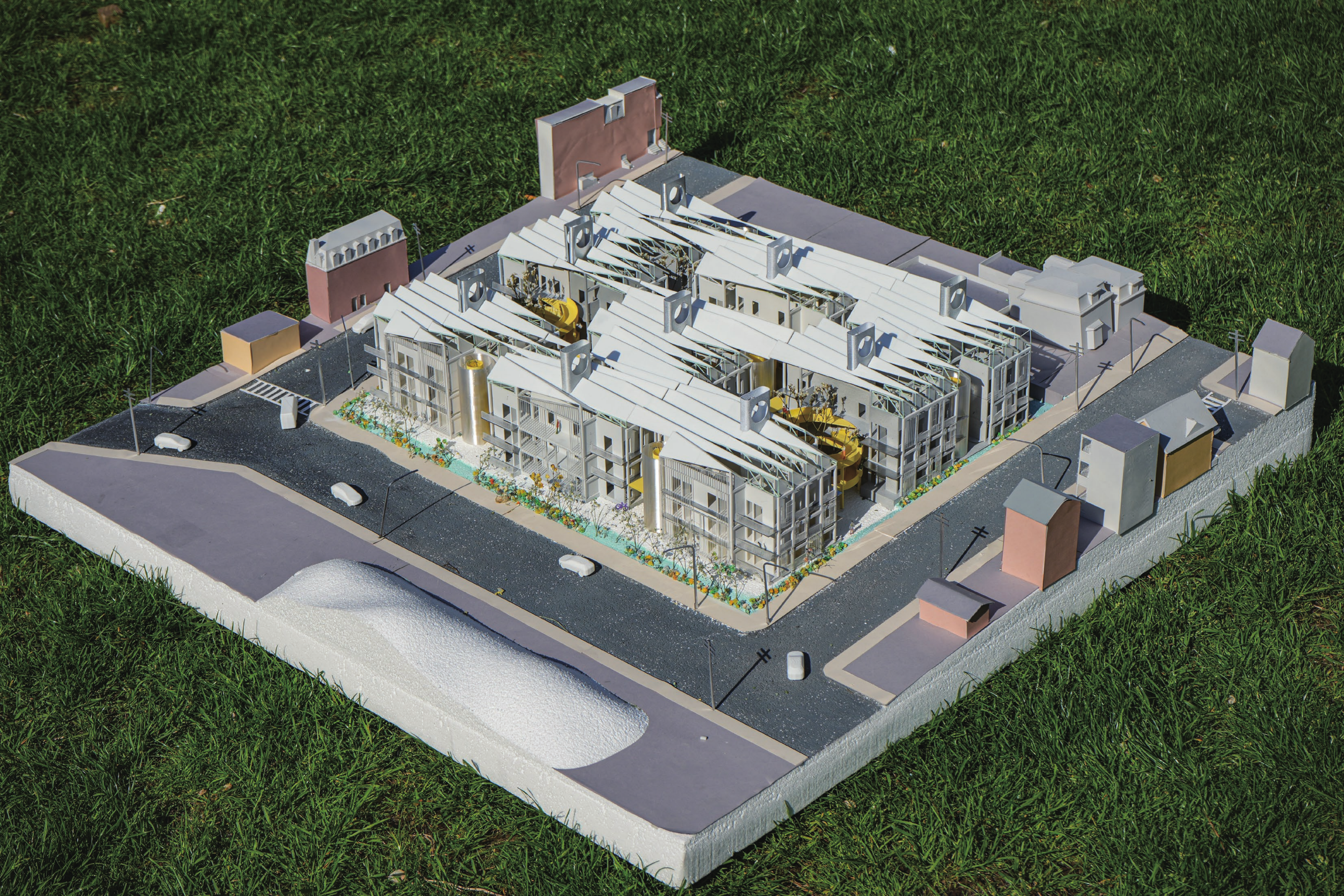 Aerial physical model of the housing complex