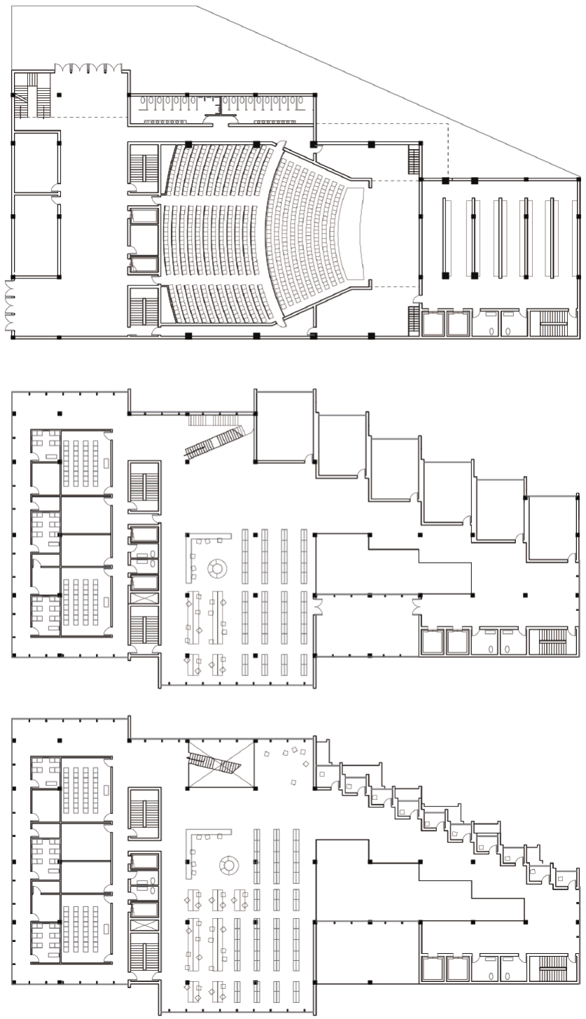 Plans of the first twelfth and fourteenth floors
